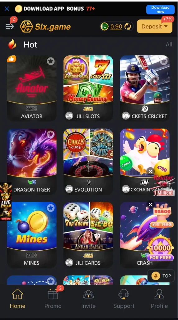 mini games in six game