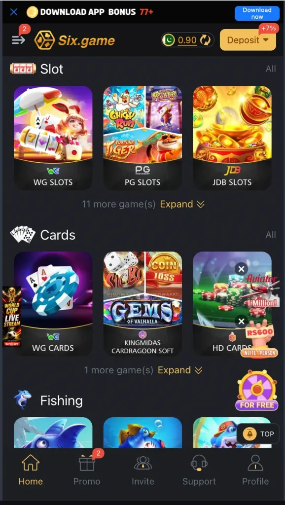 mini games in six game